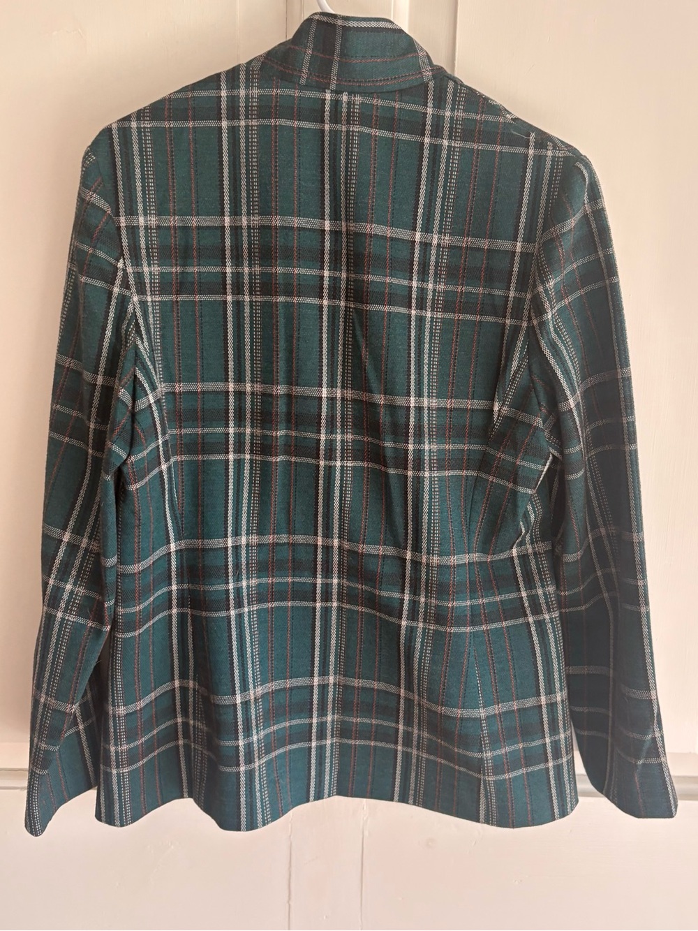 Vintage Devon Green Tartan Plaid Blazer Jacket Women's Single Button - Picture 6 of 6